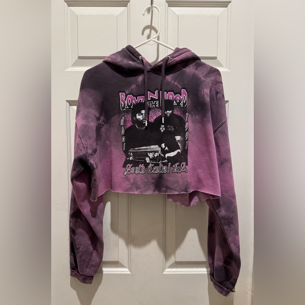 Boys N the Hood Cropped Hoodie Size Medium